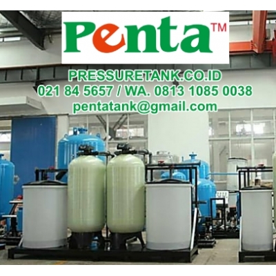 Tangki Filter Air FRP Fiber Glass Penta Tank 1665 4m3 4000 liter per hour jam